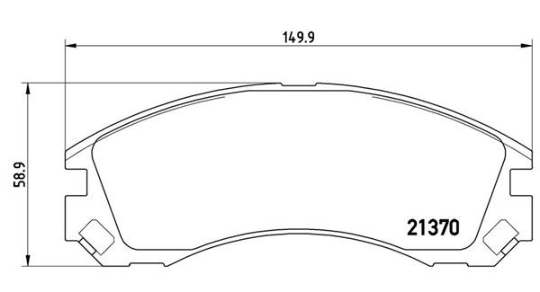 MAGNETI MARELLI stabdžių trinkelių rinkinys, diskinis stabdys 363700461089